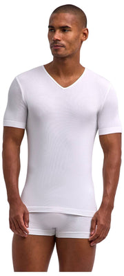 Falke Daily Seamless V-ringad T-shirt - Vit