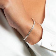 Beginnings Organisk tungvikt Snake Chain Armband - Silver