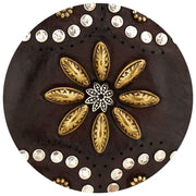 Campomaggi Siena Flower Stud Purse - Militärgrön