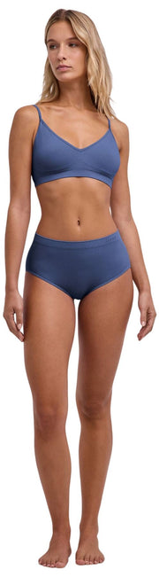 Falke Daily Seamless Mid Waist Brief - Captain Blue