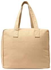 Roka Sloane tygväska i medium bomull - Safari Beige