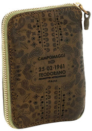 Campomaggi Floriana Laser Cashmere Purse - Militärgrön
