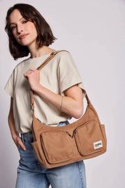 Hindbag Emile Multi Pocket Axelväska - Cinnamon Brown