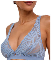 Falke Delicate Touch Triangle Bralette - Blått stål