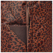 Roka Canfield B Medium Återvunnen Canvas Ryggsäck - Mini Leopard Brun