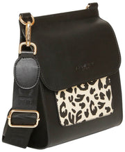 Alice Wheeler London Bloomsbury Crossbody-väska - Svart/Leopard
