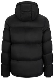Helvetica Mountain Pioneers Middle Block Hooded Down Jacka - Svart