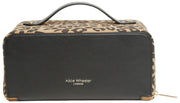 Alice Wheeler London Animal Print Train Case - Svart/Leopard