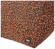 Roka Marylebone Stor tygväska i bomullscanvas - Mini Leopard Brun