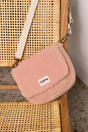 Hindbag Margault Teddy Axelväska - Puderrosa