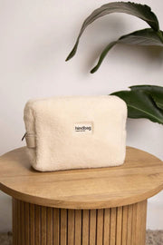 Hindbag Leon Teddy Necessär - Arctic White