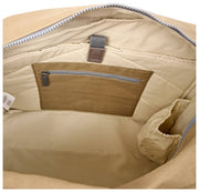 Roka Sloane tygväska i medium bomull - Safari Beige