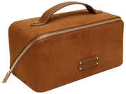 Alice Wheeler London Kensington Tågfodral i mocka - Fudge Tan
