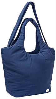 Roka Oxford Medium Taslon Axelväska - Deep Cobalt Blue