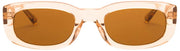 MessyWeekend Leon Blue Light Sun Läsglasögon - Brun/Peach Beige