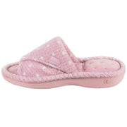 isotoner-popcorn-turnover-open-toe-slippers---pink-spot-34523376