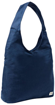 Roka Hoxton Large Cotton Canvas Axelväska - Admiral Blue