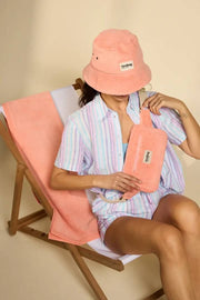 Hindbag Bob Terry Bucket Hat - Korallrosa