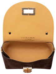 Elie Beaumont Mocka Mini Bambouväska - Mörk chokladbrun