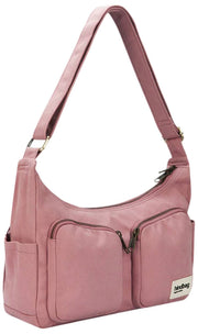 Hindbag Emile Multi Pocket Axelväska - Blush Pink
