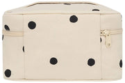 Hindbag Gaspard Makeupväska - Benvit prickig