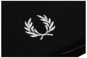 Fred Perry Classic Merino Wool Beanie - Svart/Snövit
