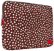 Roka Brick Lane Recycled Canvas Laptopfodral - Brun fläck