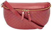 Elie Beaumont Woven Sling Bag - Oxblodsröd
