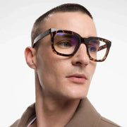 Barner Max Glansblått Ljus Läsglasögon - Tortoise Brown