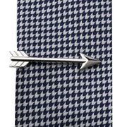 Bassin and Brown Arrow Tie Bar - Silver
