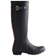 Hunter Original Tall Leopard Backstrap Wellington Boots - Svart/Beige