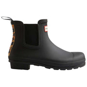 Hunter Original Leopard Backstrap Chelsea Boots - Svart/Beige