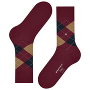 Burlington King Socks - Röd/Brun/Blå