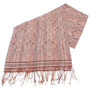 Bassin and Brown Bush Willow Stripe Flower Scarf  - Brown/Camel
