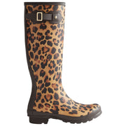 Hunter Original Tall Leopard Wellington Boots - Beige/Chokladbrun