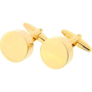 David Van Hagen Round Cufflinks - Gold