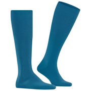 Falke Airport Knähöga strumpor - Cyan Blue