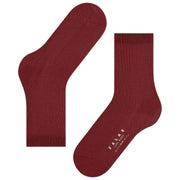 Falke Mysiga Ullstrumpor - Henna Röd
