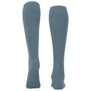 Falke Cotton Touch Knähöga strumpor - Monument Blue