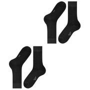 Falke Happy 2 Pack Socks - Black