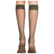 Falke Matt Deluxe 20 Denier Knähöga strumpor - kolgrå