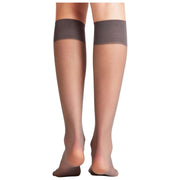 Falke Pure Matt 20 Denier Knähöga strumpor - kolgrå