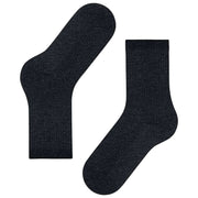 Falke Shiny Rib Strumpor - Svart