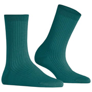 Falke Shiny Rib Strumpor - Sherwood Green
