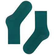 Falke Shiny Rib Strumpor - Sherwood Green