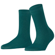 Falke Shiny Rib Strumpor - Sherwood Green
