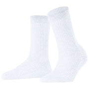 Falke Shiny Rib Strumpor - Vit