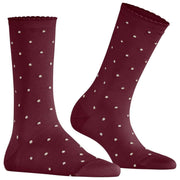 Falke Spike Dot Socks - Vinröd