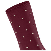 Falke Spike Dot Socks - Vinröd
