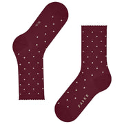 Falke Spike Dot Socks - Vinröd